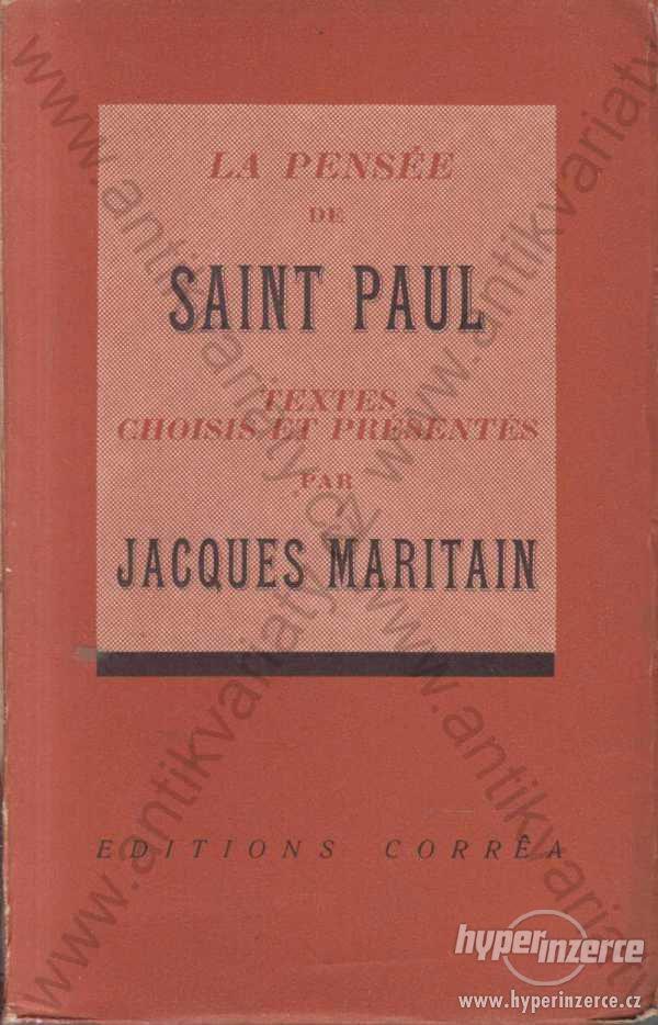 La Pensée De Saint Paul Jacques Maritain - foto 1