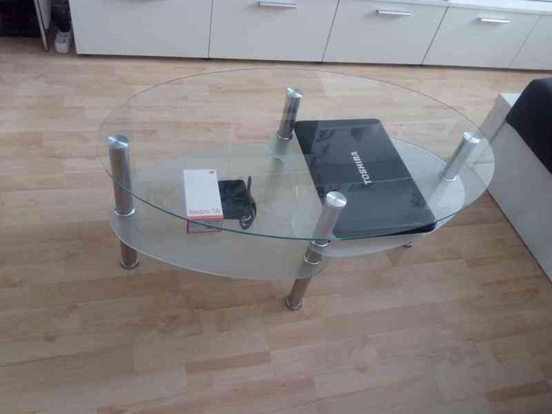 Skleněný konferenční stolek - foto 2
