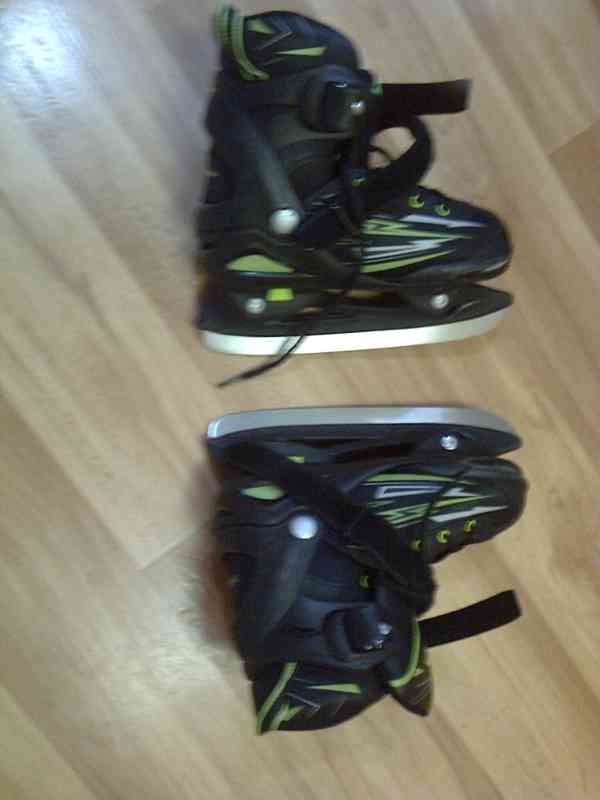 Brusle chlapecké nastavitelné 32-36 i kolečka - foto 1