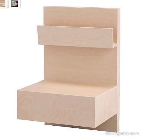 Prodám 2 noční stolky MALM (Ikea) - foto 1