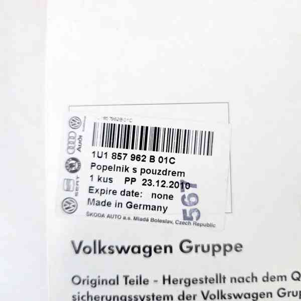 NOVÝ originál Škoda OCTAVIA I popelník 1U1 857 962 B 01C - foto 3