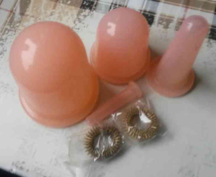 Silikonové masážní baňky + masážní prstýnky - foto 3