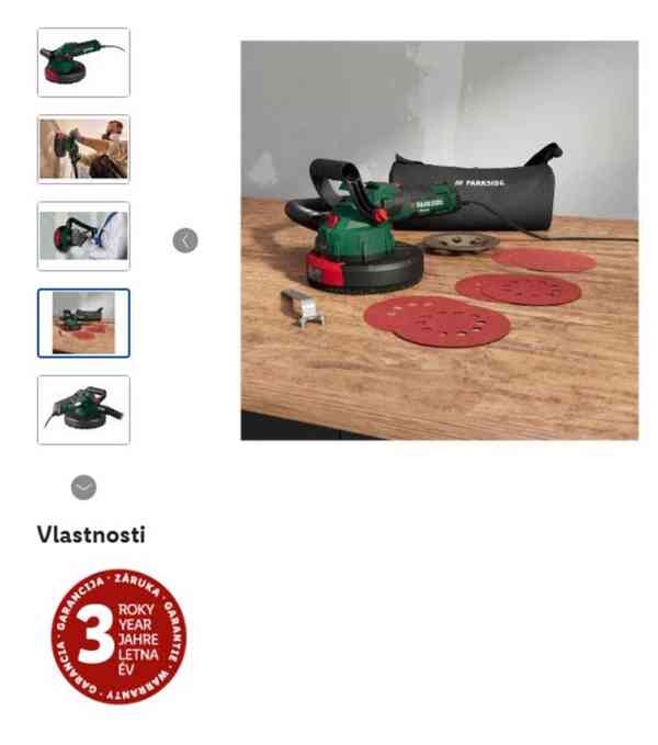 Bruska na stěny a podlahy nerozbalená zár.3 roky - foto 3