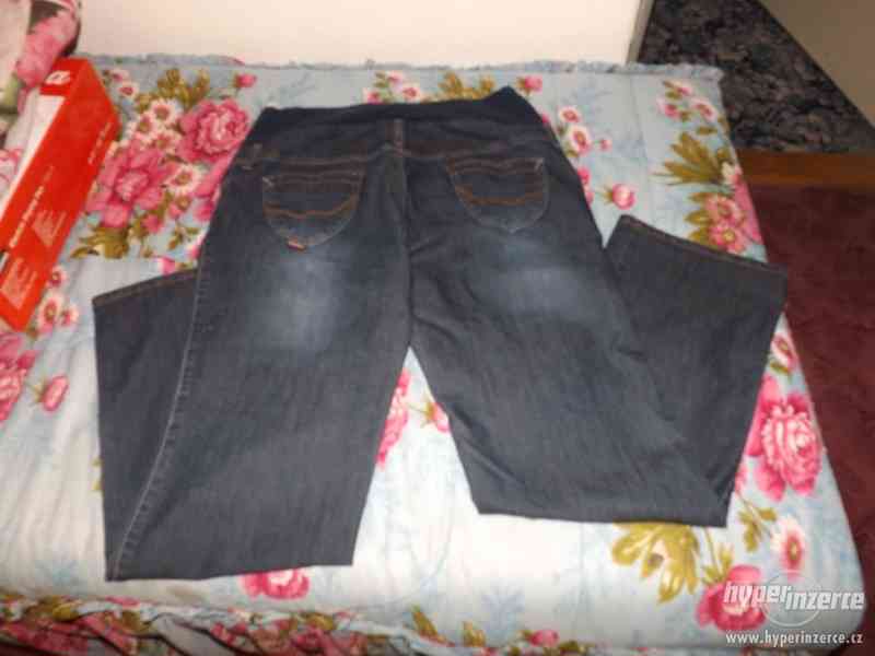Těhotenské riflové kalhoty - foto 1