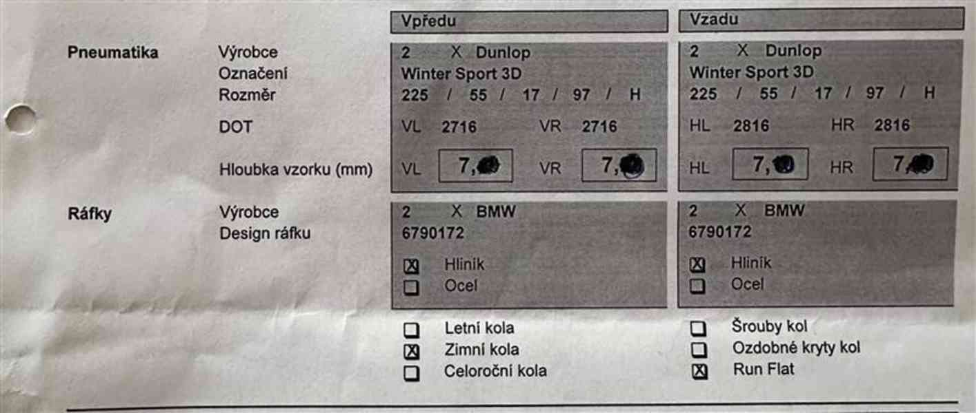 Originální alu kola BMW 17″ Styling 327 + zimní pneu 225/55  - foto 9