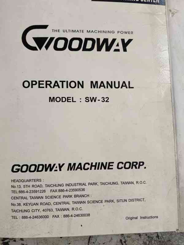 CNC Dlouhotočný automat Goodway SW 32 - foto 14