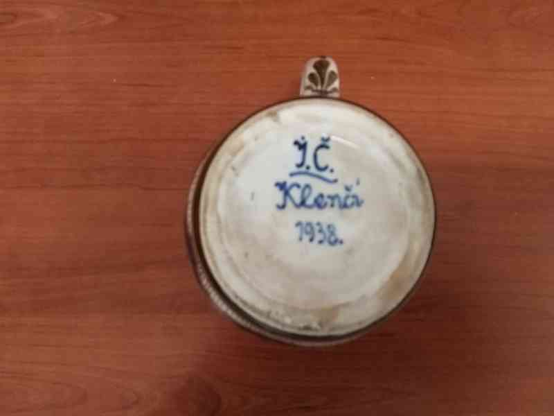 PRODÁM RUČNĚ MALOVANÝ KERAMICKÝ KORBEL  - foto 3