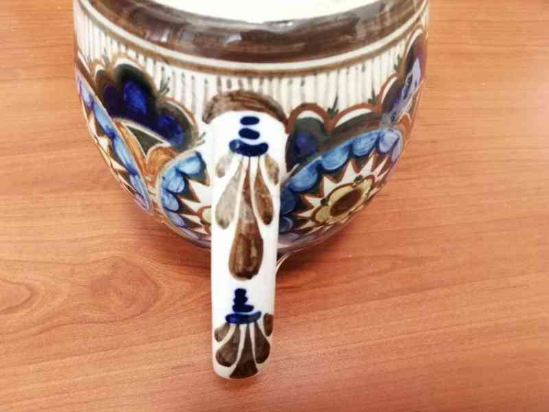 PRODÁM RUČNĚ MALOVANÝ KERAMICKÝ KORBEL  - foto 5