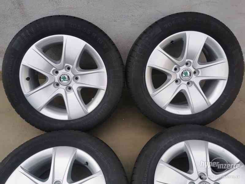 205/55R16 ALU KOLA OCTAVIA II 6,5x16 5x112 ET50 nová sada ko - foto 3