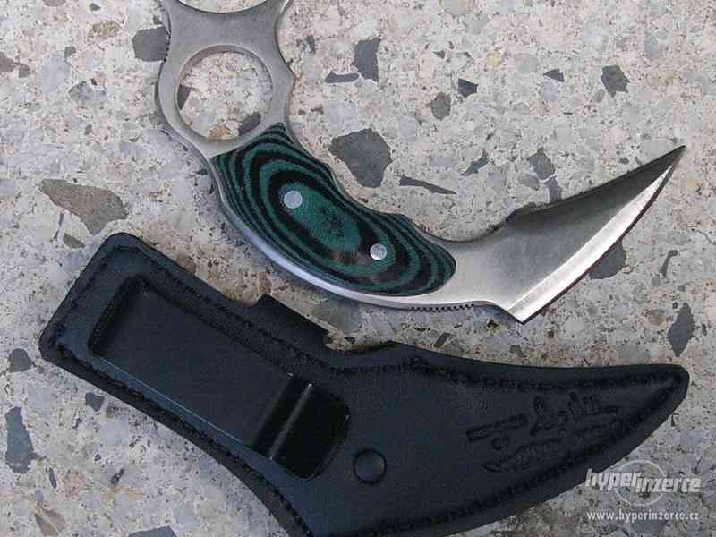 Nůž karambit robustní 16 cm pevný - foto 1