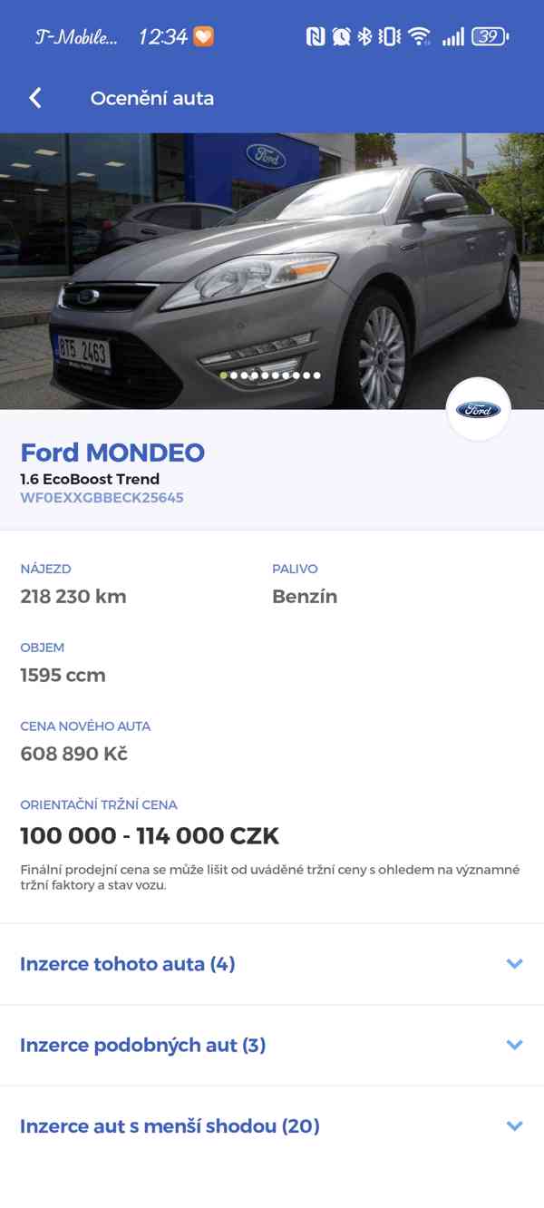 Ford Mondeo MK4, 1,6 ecoboost, plátna STK, plně pojízdné  - foto 13