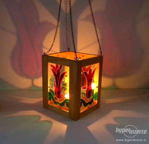 Originální lampa na čajové svíčky - vánoční dárek - foto 1