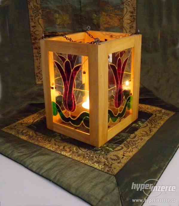 Originální lampa na čajové svíčky - vánoční dárek - foto 2