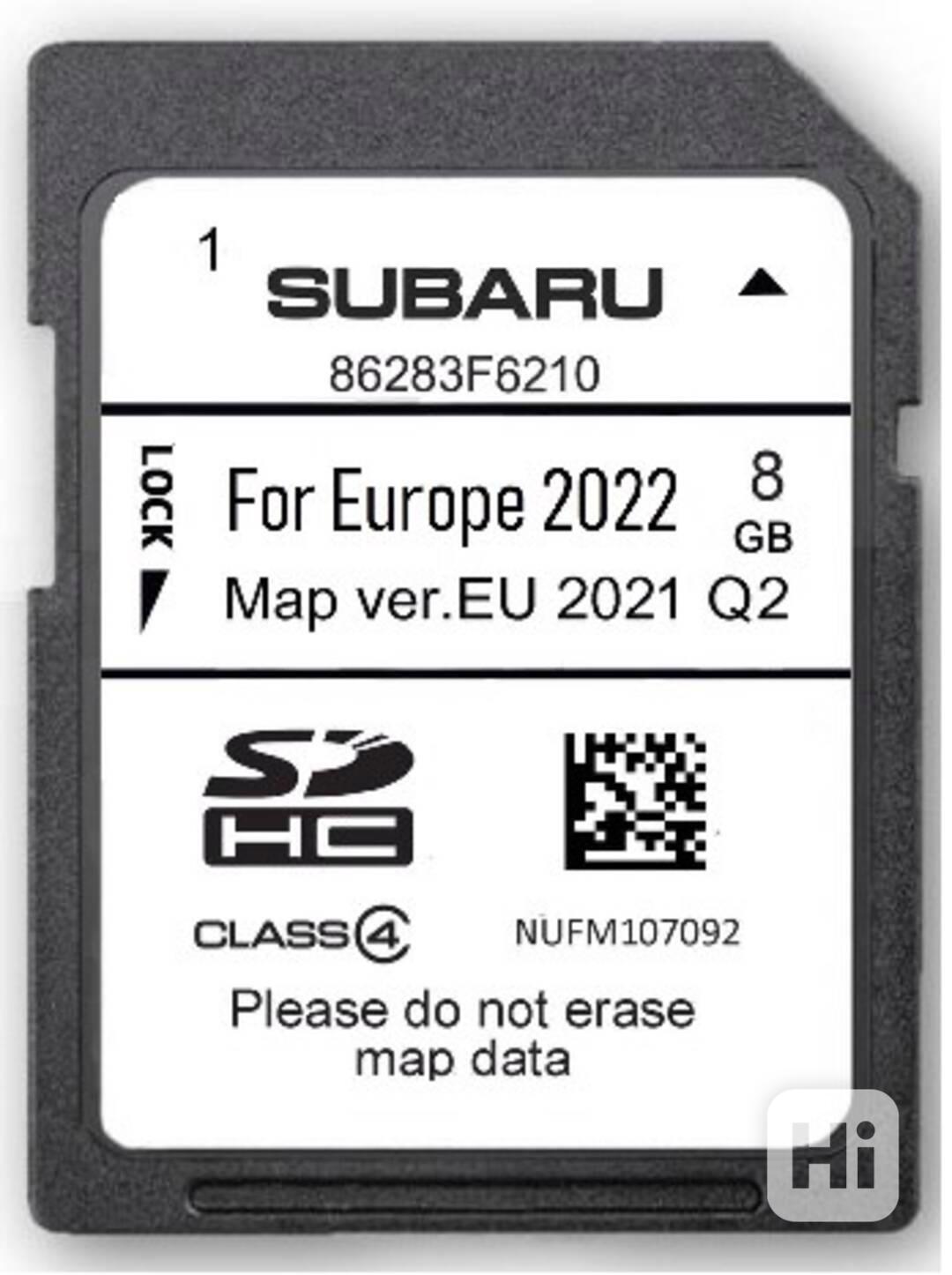 Mapy SD karta Subaru Gen1 - Gen2 Europe - 2022-23 - foto 1