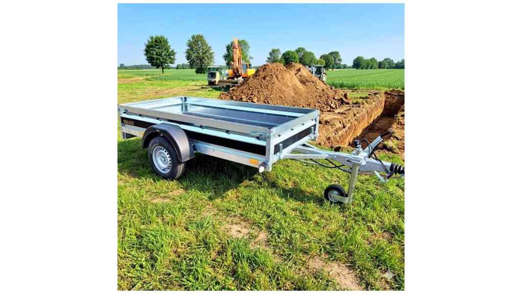1300Kg NOVÝ přívěsný vozík brzděný 2,65m x1,30, DPH - foto 1
