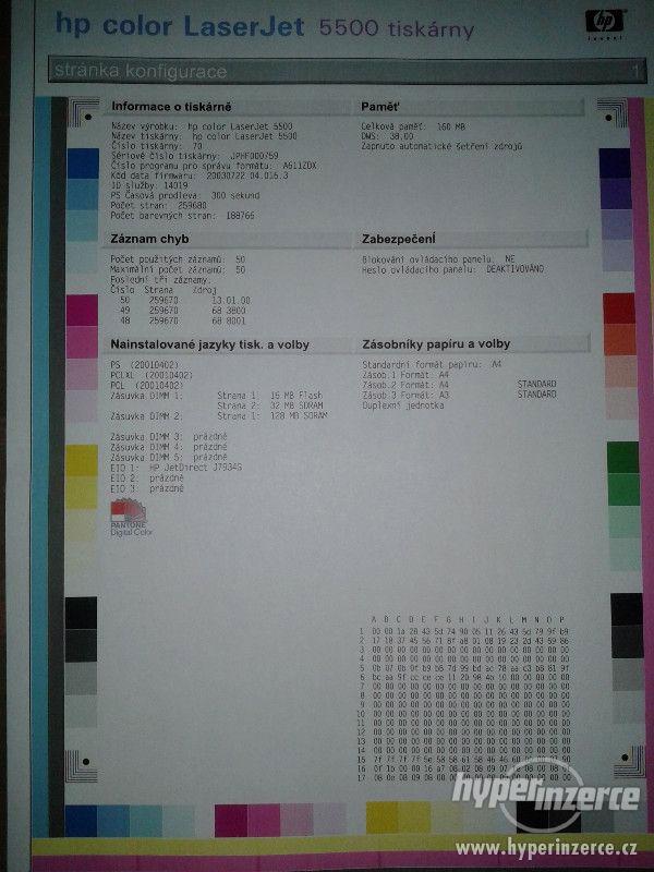 HP CLJ 5550HDN / barevná A3 / Duplex / LAN - foto 2