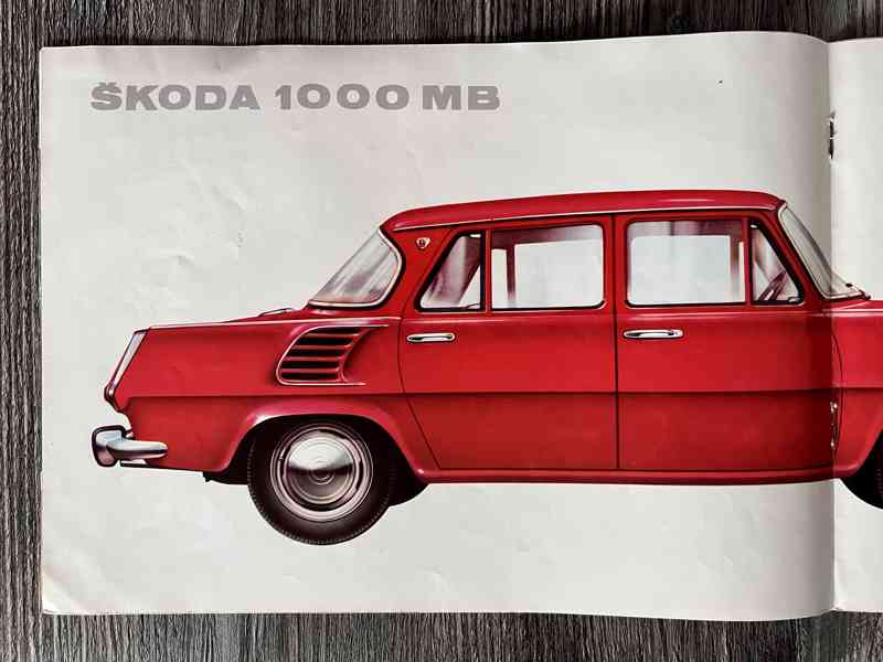 Originální prospekt Škoda 1000MB " žábrovka " - Motokov - foto 8