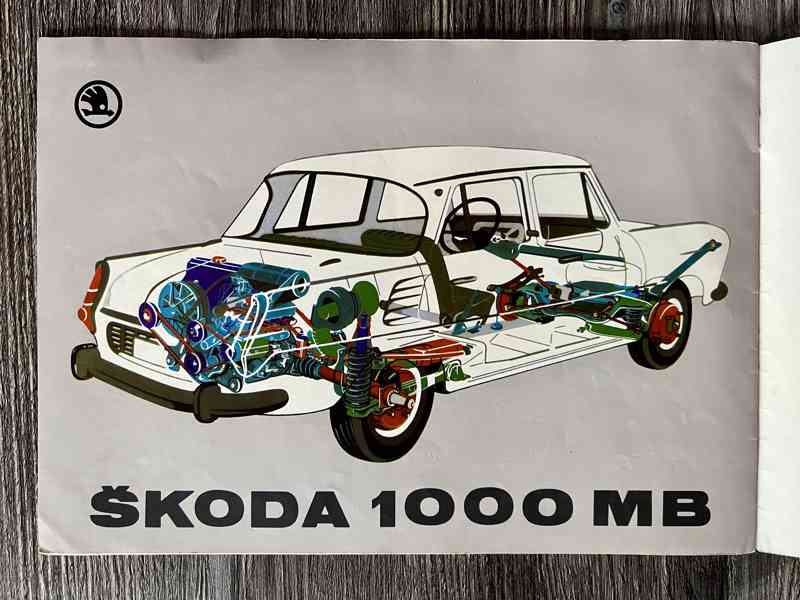 Originální prospekt Škoda 1000MB " žábrovka " - Motokov - foto 14