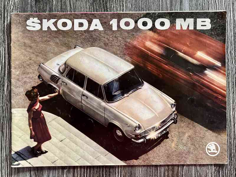 Originální prospekt Škoda 1000MB " žábrovka " - Motokov