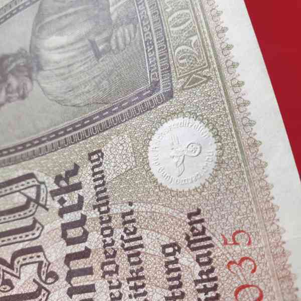 20 Reichsmark – německá okupační bankovka z 2. světové války - foto 4