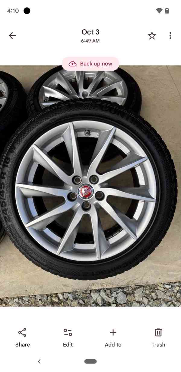 Wheel Type: Genuine Jaguar F-Type 18" Vela alloy wheel, pote - foto 8