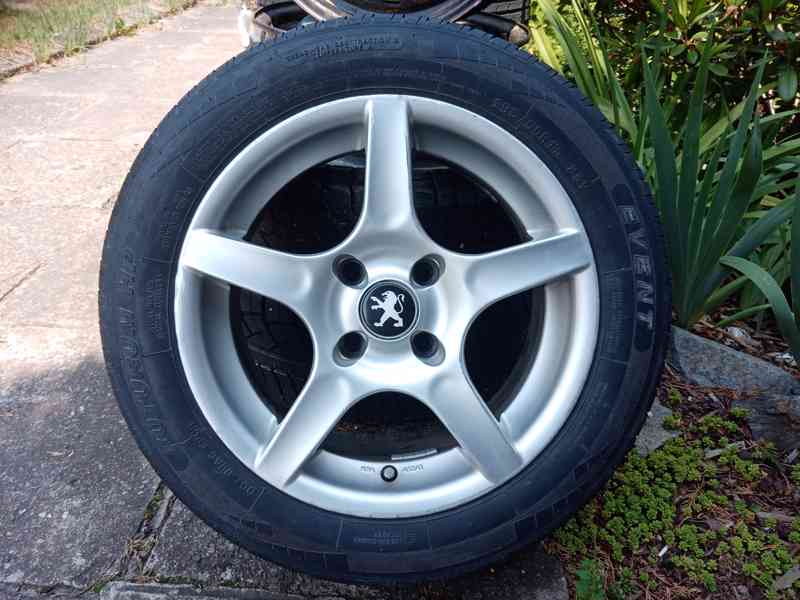 Obutá alu kola 15ky 4x108 pneu 90% PEUGEOT CITROEN - foto 2