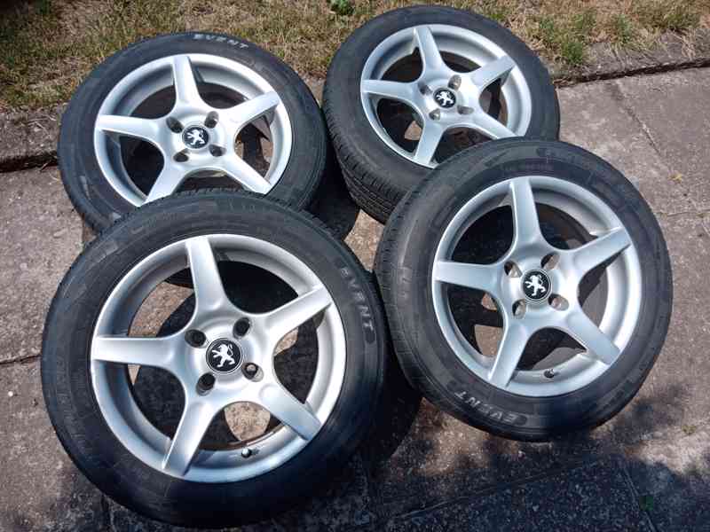 Obutá alu kola 15ky 4x108 pneu 90% PEUGEOT CITROEN - foto 1