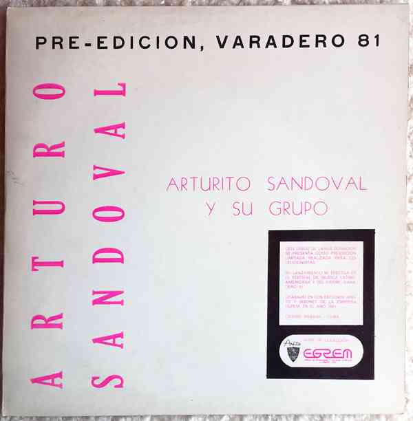 Arturo Sandoval - Pre -Edicion - 1981 - foto 1