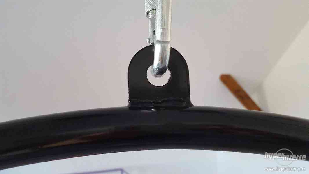 Aerial Hoop s 1 úchytem - nové, ocel, více barev - foto 5