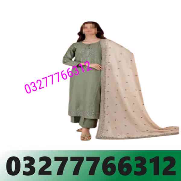 3 Pcs Women's Unstitched Embroidere =pakistan=03277766312