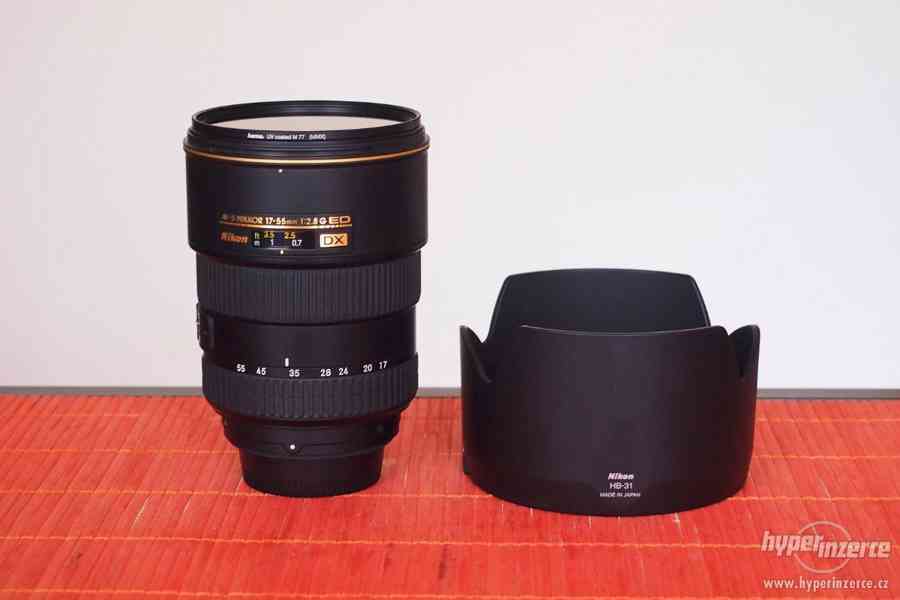 Prodám Nikon 17-55mm f/2.8G AF-S DX IF-ED - foto 6