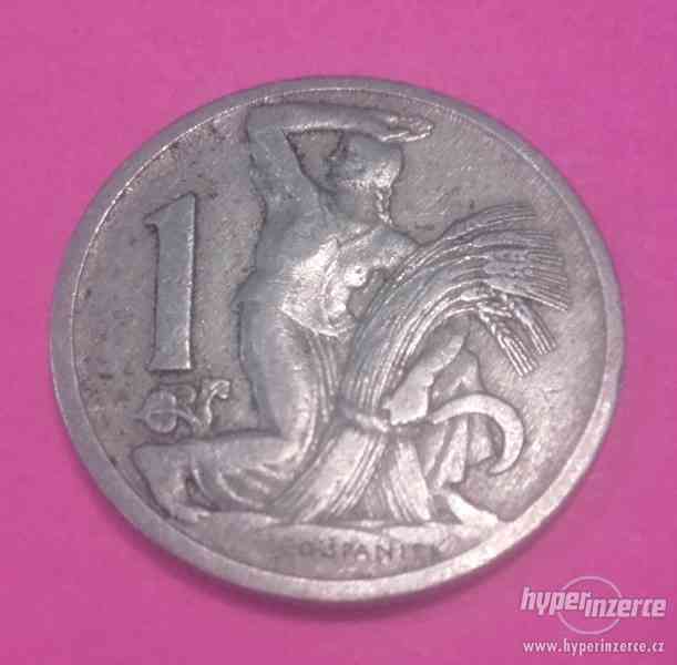 Mince 1 Kč rok 1924 - foto 1
