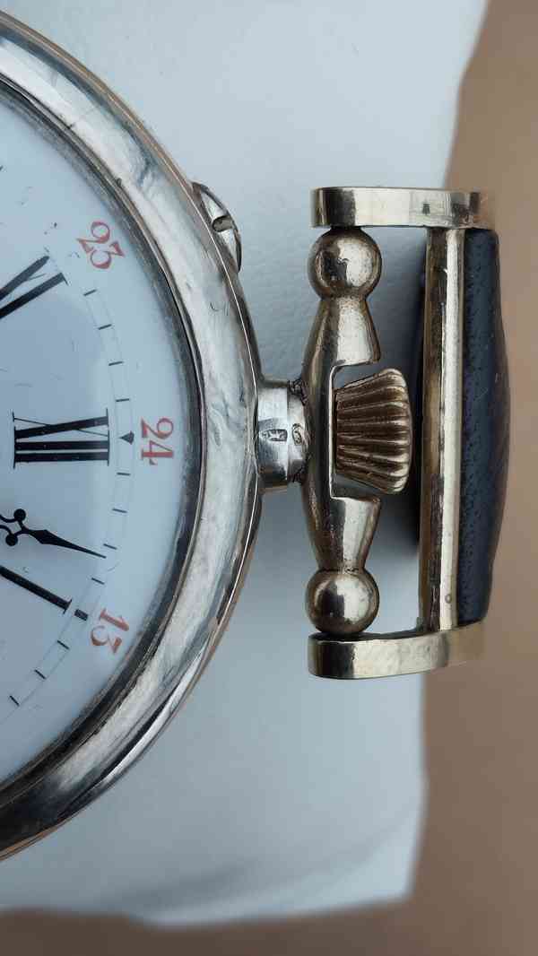 Starožitné stříbrné hodinky IWC Schaffhausen + pásek - foto 9