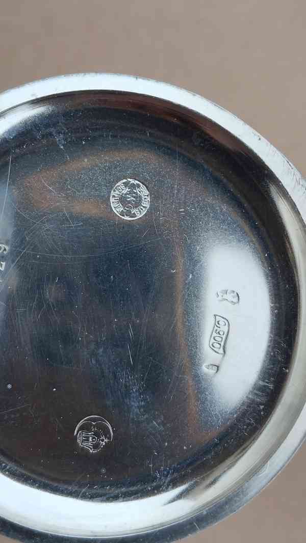 Starožitné stříbrné hodinky IWC Schaffhausen + pásek - foto 15