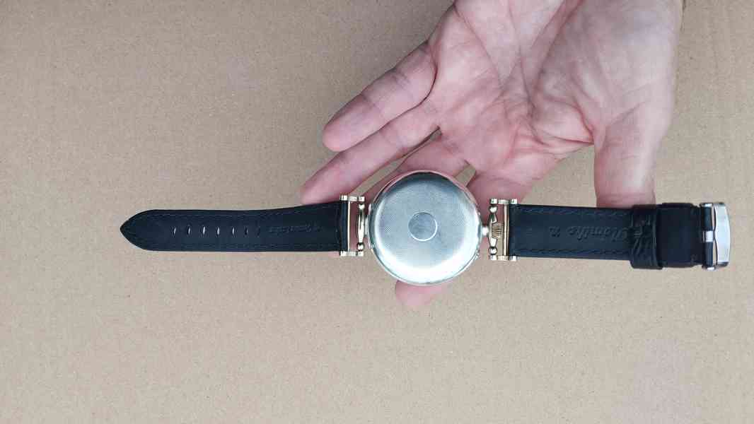 Starožitné stříbrné hodinky IWC Schaffhausen + pásek - foto 18