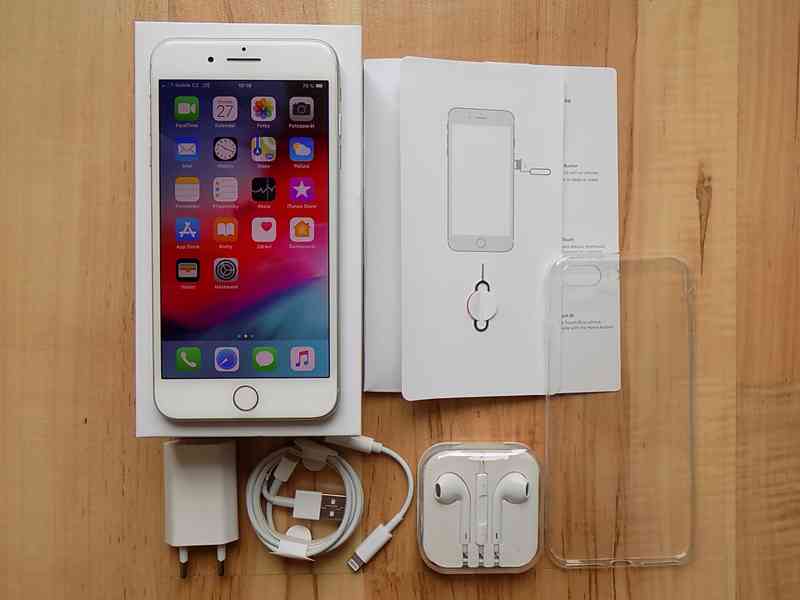 APPLE iPhone 8 PLUS 256GB Silver - TOP STAV - foto 1