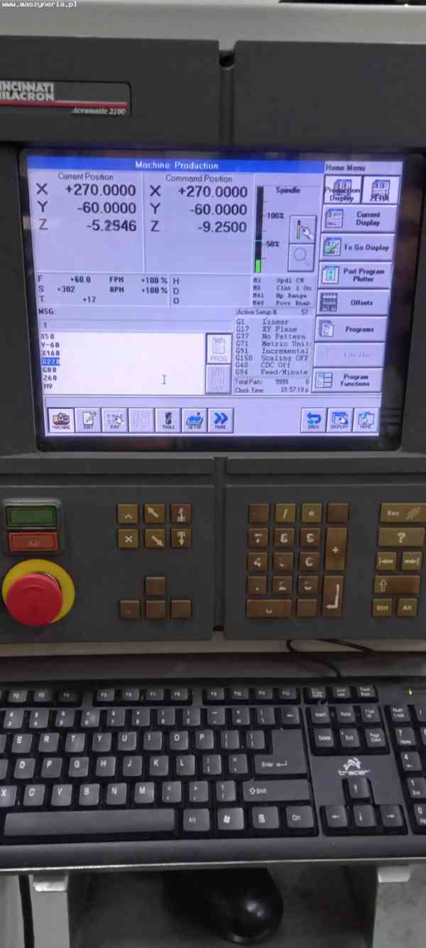 CNC vertikální obráběcí centrum CINCINNATI MILACRON DART 750 - foto 6