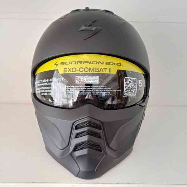 Moto přilba Scorpion Exo Combat II Nero - foto 3