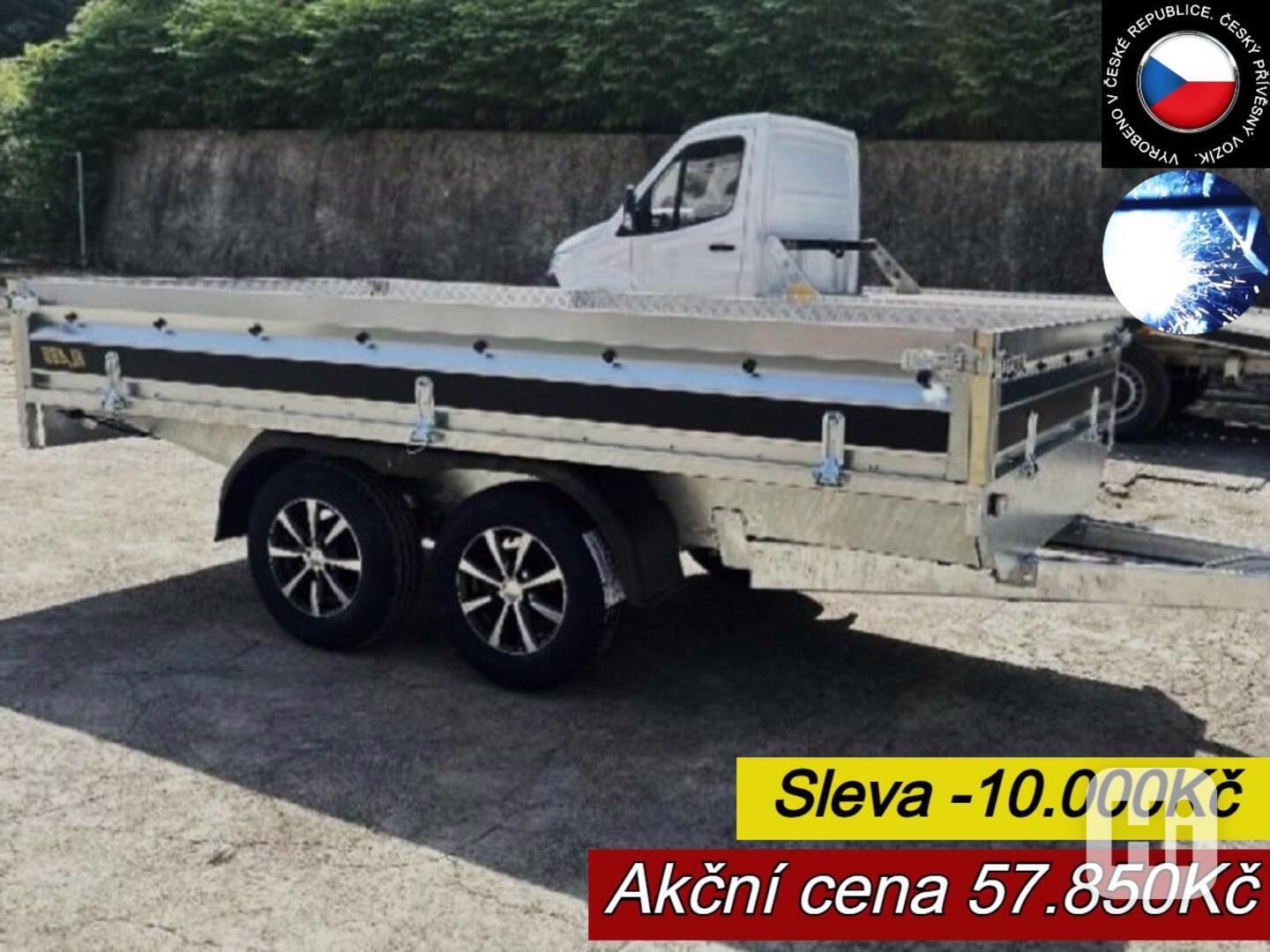 Nový 1500Kg brzděný přívěsný vozík 3,20m x 1,55m, PROFI, DPH - foto 1