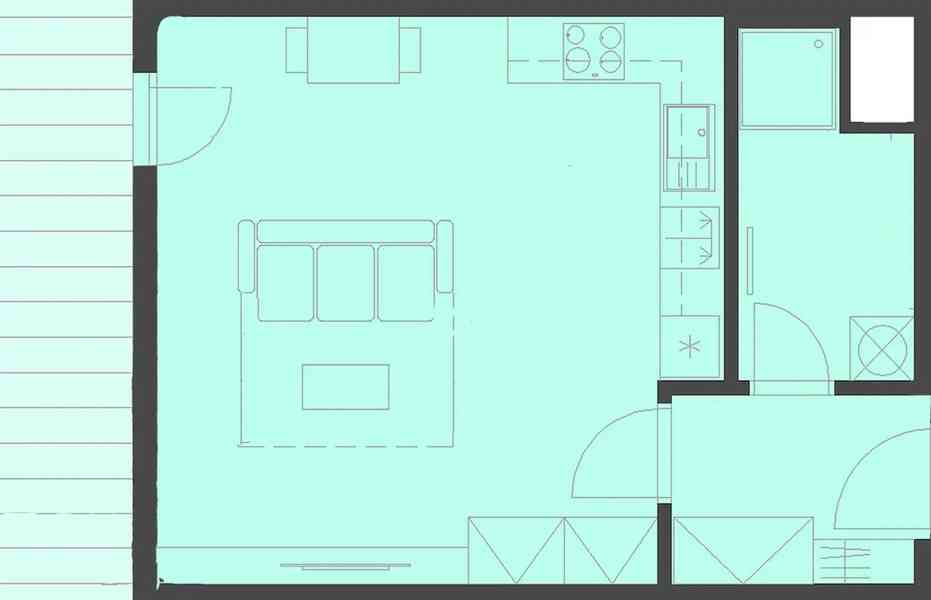 Pronájem bytu 1+kk 43 m² - foto 6