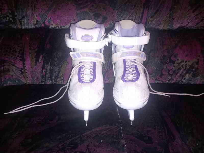 Dívčí  lední brusle 31-34,  X-FACT,  STAV JAKO NOVÉ! - foto 2