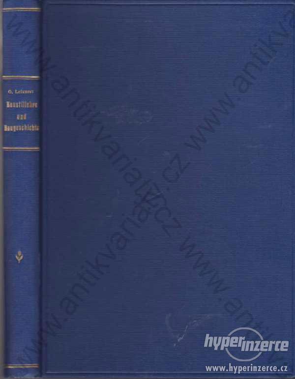 Lehrbuch der Baustillehre und Baugeschichte 1921 - foto 1