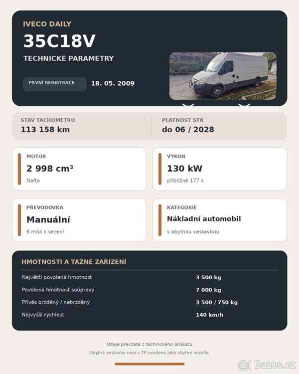 Iveco Daily s obytnou vestavbou - foto 9