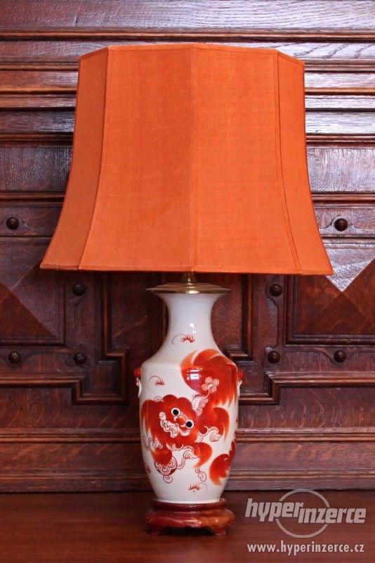 Čínská lampička - ručně malovaná. - foto 1