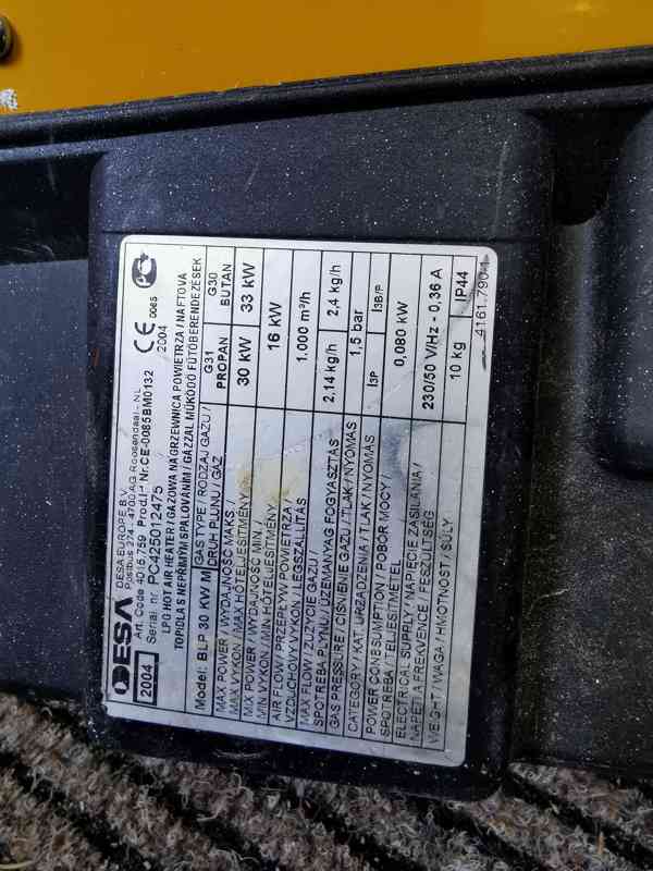 Plynové topidlo Master BLP 30 M - 30 kW - foto 3
