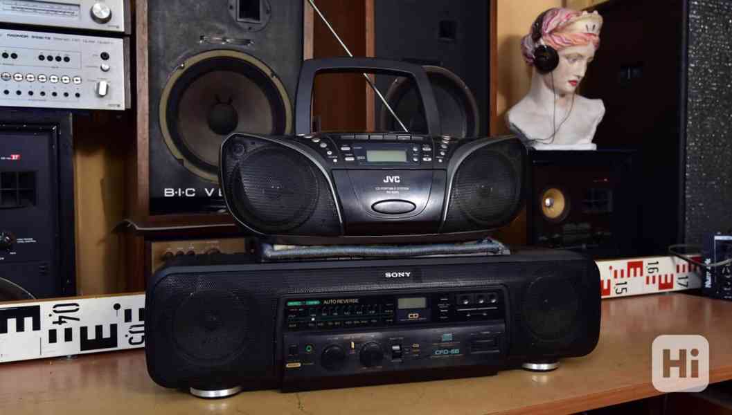 SONY CFD-68 CD radiomagnetofon, JVC RC-EZ55B 