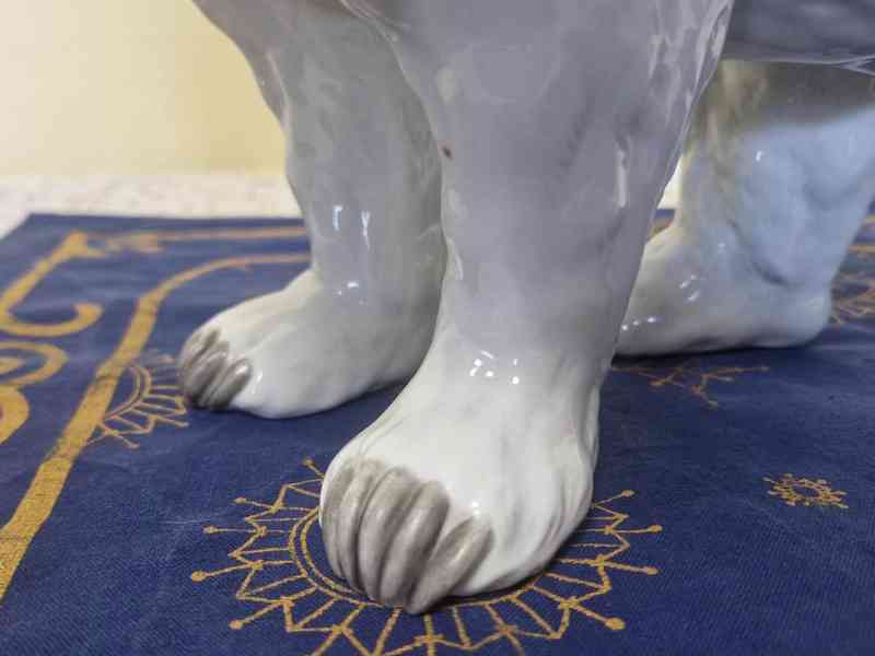 Vzácná masivní soška Medvěd Grizzly Horní Slavkov 1932 - foto 10