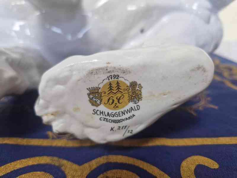 Vzácná masivní soška Medvěd Grizzly Horní Slavkov 1932 - foto 13