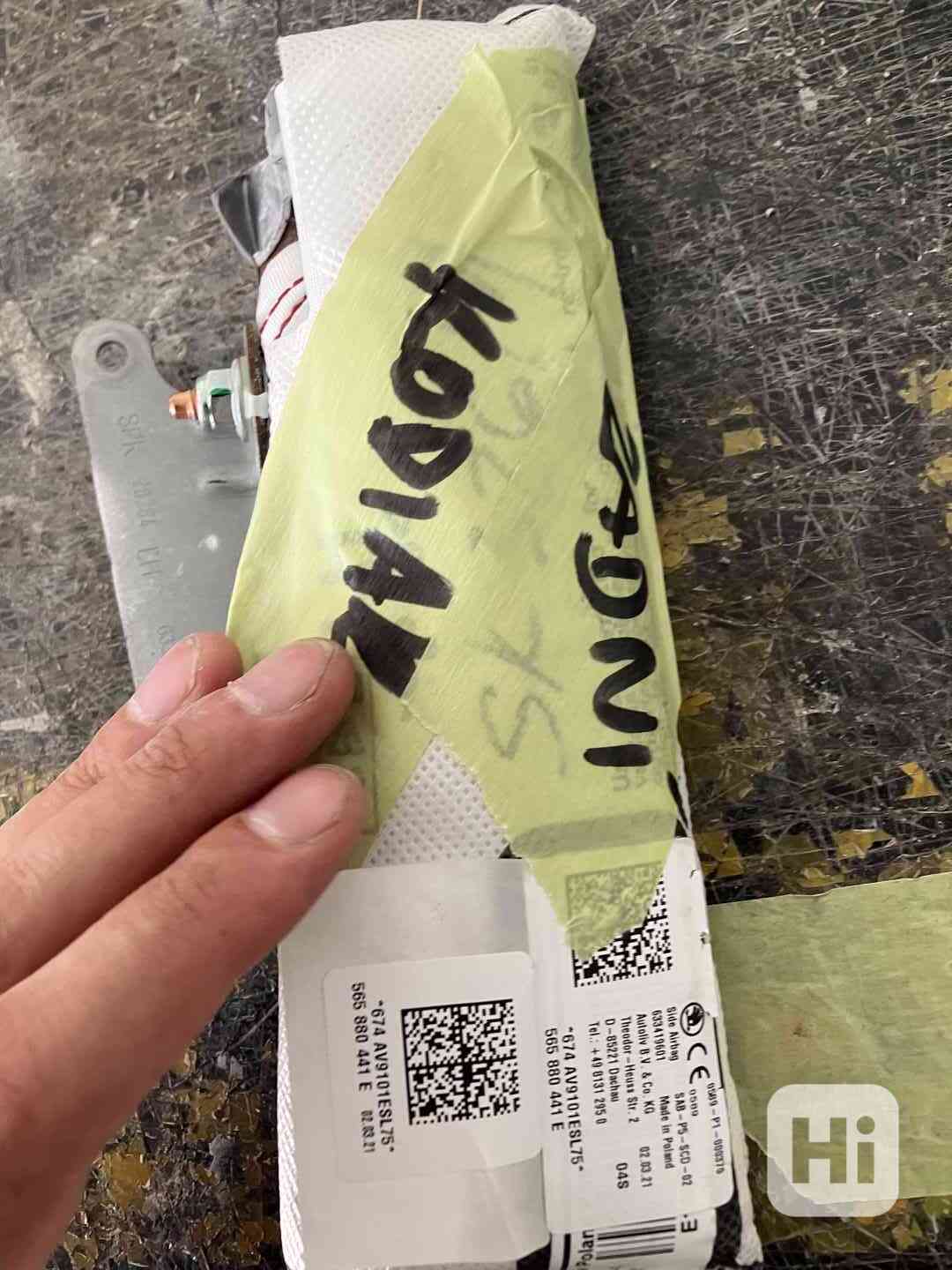 zadni sedackovy airbag skoda kodiaq levy - foto 1