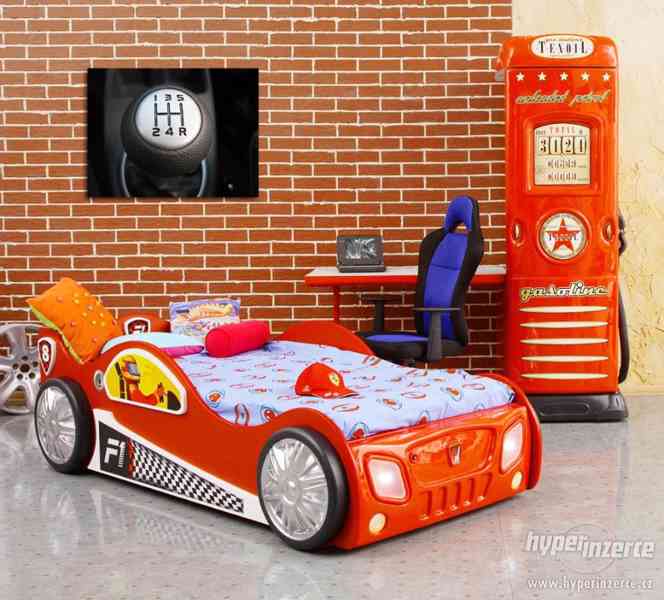 Dětská auto postel Monza - různé barvy , 190x90 - foto 2
